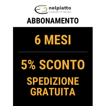 Abbonamento 6 mesi (5% di sconto e trasporto gratuito)