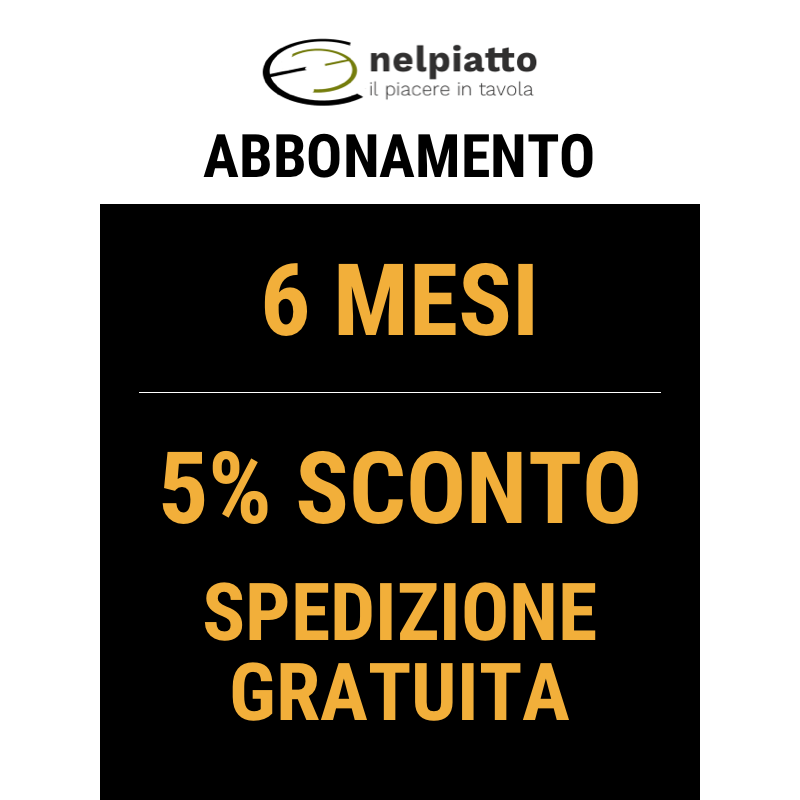 Abbonamento 6 mesi (5% di sconto e trasporto gratuito)