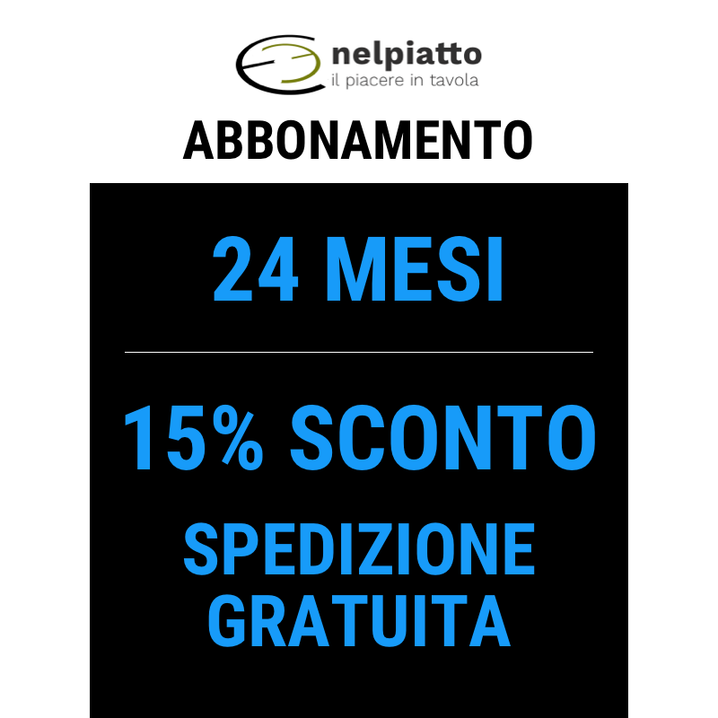 Abbonamento 24 mesi (15% di sconto e trasporto gratuito)